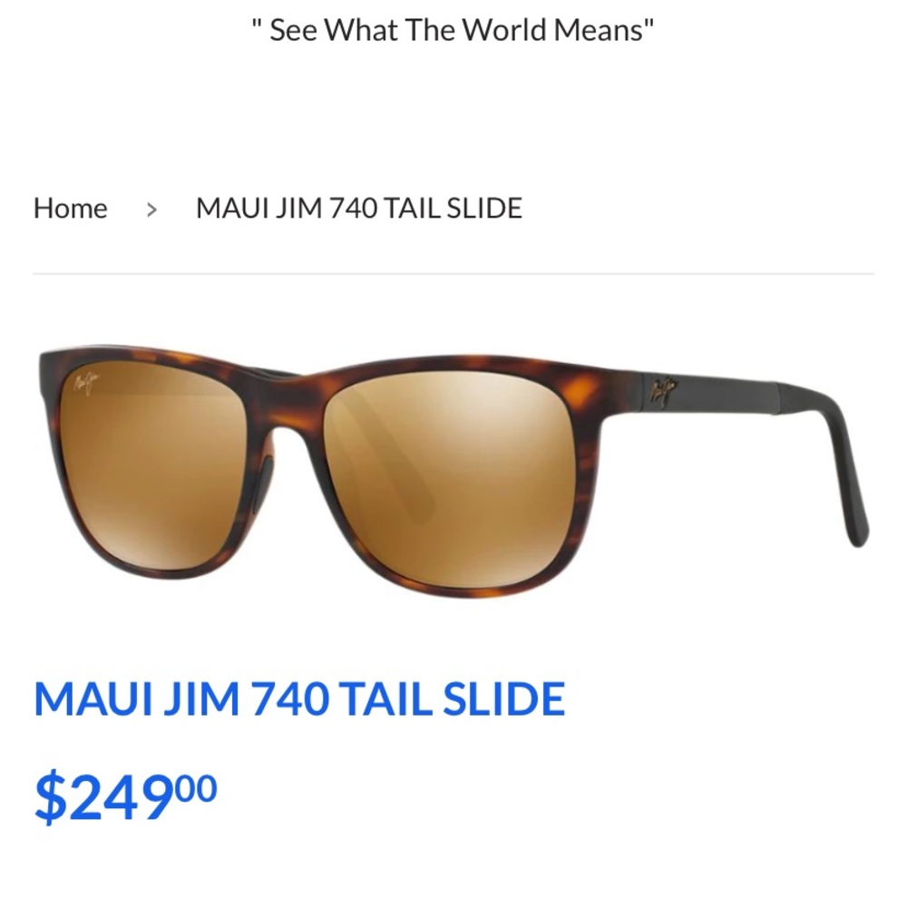 LIKE NEW Maui Jim Tail Slide Polarized Sunglasses